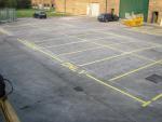 Parking bays in yellow